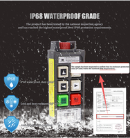 Control Remoto Inalámbrico Industrial para Grúa y Polipasto, 4 Botones, Una Velocidad, Resistente al Agua IP66, Fabricado en Fábrica