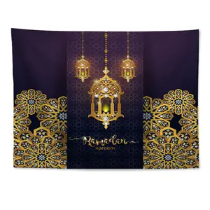 Islamitische Ramadan Nationale Stijl Vierkante Wandtapijt Decoratief Schilderij Doek Kunst Thuis Strandlaken Muur Opknoping