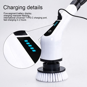 3/6/8/9 in 1 Cordless Home <strong>Cleaning</strong> Magic <strong>Brush</strong> <strong>Electric</strong> Spin Power <strong>Brush</strong> Floor Scrubber for Toilet Window Bathroom Clean - Product Image 4