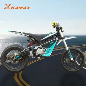 KAMAX 2024 sepeda motor Trail elektrik, sepeda motor Trail listrik kekuatan tinggi super moto 3000w 5000w 8000w kustom Cina 72v