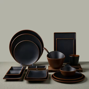 2/4 Personen Einfaches Geschirr Hot Pot Teller Grillplatte A5 Lebensmittelgeeignetes Tellerset - Product Image 2