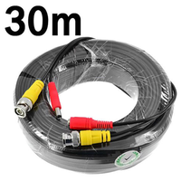 Cable de Extensión de Video/Potencia/Audio para CCTV C-Power CP-3IN1DCB con Conductor de Cobre, Aislamiento de PVC, RCA, BNC y DC para Cámaras de Seguridad