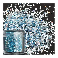 Paillettes holographiques épaisses en gros dans une bouteille à secouer 50g 80g 100g pour globe à neige DIY