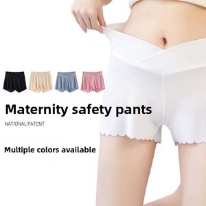 Vente en gros usine/OEM Leggings <span class=keywords><strong>de</strong></span> maternité <span class=keywords><strong>de</strong></span> sécurité anti-usure, fins d'été, grande taille, en soie glacée - Product Image 1