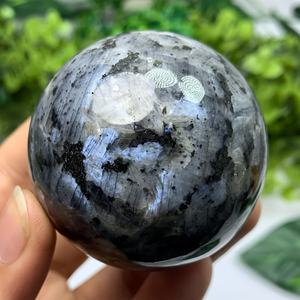 ลูกบอลควอตซ์แฟลชคริสตัลบำบัดคุณภาพสูงขายส่ง ลูกบอลลาร์วิไคต์ธรรมชาติสำหรับตกแต่ง - Product Image 4