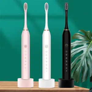 موضة جديدة ستة أوضاع ، فرشاة أسنان كهربائية للاهتزاز الصوتي للكبار معدات تبييض أوتوماتيكية/