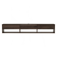 Mueble de TV de Pared HIRADO Premium de 1.8M, Diseño Escandinavo, Tablero Laminado Metálico Resistente, Estante de Exhibición, Mueble Independiente para Televisores