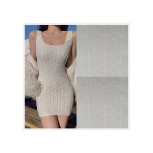 Üretim jakarlı kumaş örgü tığ işi Polyester açık örgü tığ çözgü örgü streç kumaşlar tığ kumaş elbise için