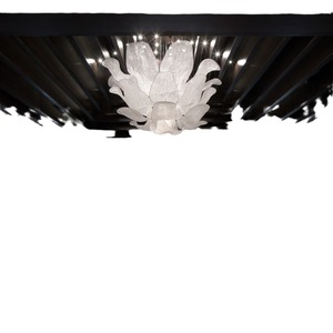 Trần Cao Tùy Chỉnh Sảnh Khách Sạn Trang Trí Kỹ Thuật Mặt Dây Chuyền Đèn Tay Dệt Lưới Hoa Chiếu Sáng Lớn Đèn Chùm Pha Lê - Product Image 6