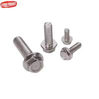 Outils de quincaillerie Steeltreks, fixations, boulons, nouvelle vente en gros d'usine, vis à tête hexagonale DIN6921, bride avec filetage complet, boulons