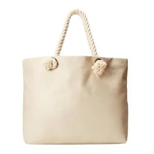 Eco Friendly Reutilizável Em Branco Canvas <span class=keywords><strong>Cotton</strong></span> Shopping Bag Personalizado Algodão Toalha De Praia Tote Bag Saco De Algodão Com <span class=keywords><strong>Cord</strong></span>ão Para O Verão - Product Image 1