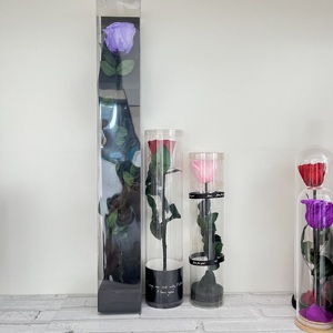 Flor preservada Cúpula <span class=keywords><strong>de</strong></span> <span class=keywords><strong>cristal</strong></span> Eternal Single Rose Forever Roses para regalo <span class=keywords><strong>de</strong></span> San Valentín - Product Image 5