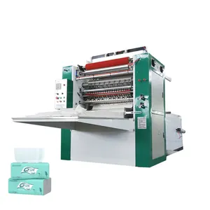 Full Automatic Facial Napkin Paper Roll Cutting Packing Manufacturing Folding Production Line Price Tissue Paper Making machine