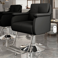 Modern Lüks Sentetik Deri Ticari Salon Spa Berber Koltuğu 360 Derece Dönebilen Hidrolik Pompalı Ayarlanabilir Ayak Dayama Yeri ile