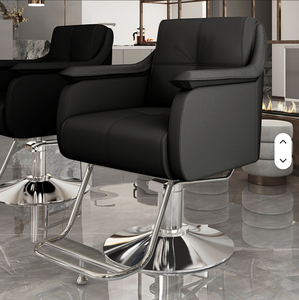 Sillón de Barbería Moderno y Lujoso de Cuero Sintético para Salón de Belleza y Spa, con Rotación de 360 Grados, Bomba Hidráulica y Reposapiés Ajustable - Product Image 5