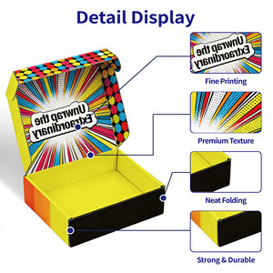 Custom Printed Corrugated Eco Yellow Mailer Box with Logo for Skincare Cosmetic Subscription Packaging Gift Sets - Product Image 2