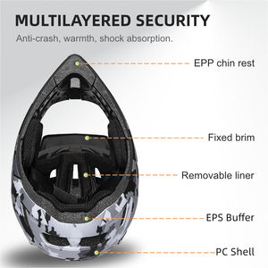 <span class=keywords><strong>Casque</strong></span> de moto intégral BOTFOX avec double visière, résistant aux chocs, PC+EPS pour adultes, hommes et femmes, JC029-248, conforme à la norme CPSC EN1078 - Product Image 6