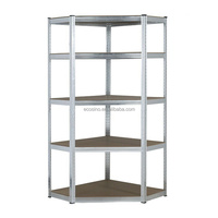 Étagère de rangement d'angle de salle de bain de cuisine en métal à 5 niveaux Étagère de présentation push-up en métal amovible Étagère d'angle