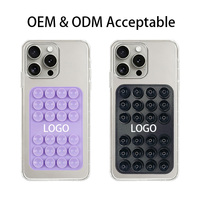 Support de téléphone personnalisable de qualité supérieure avec coussinet en silicone antidérapant et ventouse renforcée pour bureau et voyage
