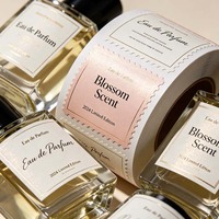 Étiquettes adhésives personnalisées pour parfums et cosmétiques, impression de logo de marque privée, emballage sur mesure, rouleaux d'autocollants professionnels
