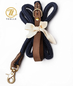 Laisse <span class=keywords><strong>pour</strong></span> chiens, robuste, en cuir, noire, laisse <span class=keywords><strong>pour</strong></span> animaux domestiques, <span class=keywords><strong>pour</strong></span> moyens, grands et petites tailles - Product Image 6