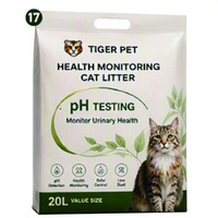 Pemantau Kesehatan Kucing, Pasir Silika Gel Indikator pH, Perubahan Warna, Tes Urine, Pasir Kucing OEM ODM Langsung dari Pabrik
