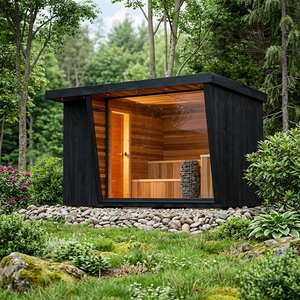 <span class=keywords><strong>Sauna</strong></span> Exterior Más Vendida en Europa y América, Baño de Vapor Seco de Madera de Cedro - Product Image 4