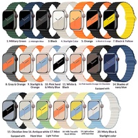 Correa de Reloj de Silicona de Doble Color Magnética con Doble Articulación, Compatible con Todas las Series de Relojes, Moderna