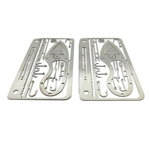 Multi Functional Survival Tools With Fish Hooks Stainless Steel 10.1cm Outdoor Activities Fishing Gear - Product Image 5