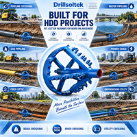 Drillsoltek Outils de forage HDD : Coupe-fils, Alésoir, Outil de forage directionnel, Alésoir de rétrocavitation pour la construction souterraine sans tranchée