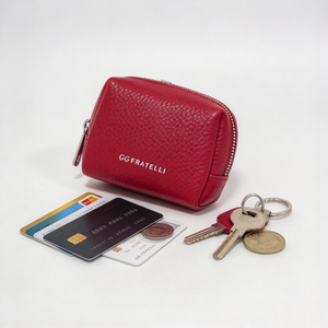 Pink Faux Leather Cosmetic Pouch, Portable Travel Makeup <b>Bag</b> With <b>Zipper</b> For Daily <b>Storage</b> - Product Image 5