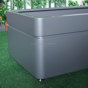 מסחרי מלבני מפעל סיר רחוב שימוש מטעים מתכת גן חיצוני דירה בית מלון עמיד סיר ארגז - Product Image 2