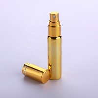 SUMEEAR 10ML Botella de Perfume de Vidrio UV Portátil Atomizador de Aluminio Recargable Botellas de Spray Vacías para Cosméticos Serigrafía
