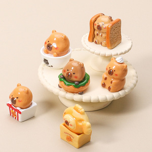 Capibara <strong>Dolphin</strong> Bakery Cuteness Blind Box Accessories Hand Mini Doll Cute Tabletop Decoration Pendant - Product Image 6
