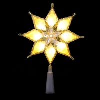 Éclairage de sommet d'arbre de Noël LED blanc chaud à intensité variable, étanche IP33, transfrontalier, 30 pouces