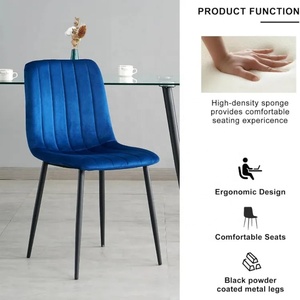 Mobilier <span class=keywords><strong>de</strong></span> salle à manger nordique moderne chaise <span class=keywords><strong>en</strong></span> <span class=keywords><strong>tissu</strong></span> table à manger ensemble <span class=keywords><strong>6</strong></span> <span class=keywords><strong>chaises</strong></span> - Product Image 4