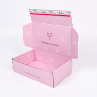 Individuell Bedruckte Geprägte Rosa Kartonversandbox mit Silberfolie-Personalisierung für Schuhe und Recycelte Kartonverpackung