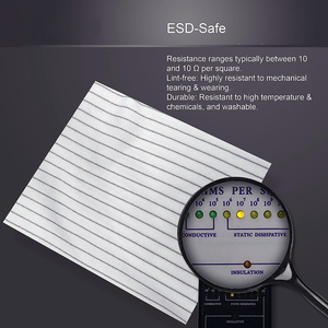 ESD Polyester wipers ESD Wipes chống tĩnh điện phòng sạch gạt nước chống tĩnh điện gạt nước cho sản xuất công nghiệp - Product Image 2
