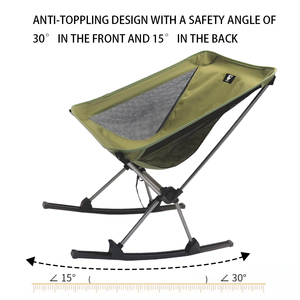 Chaise de camping pliante ultralégère en aluminium personnalisée en usine, chaise lune portable à bascule pour l'extérieur - Product Image 5