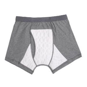 Cuisse Anti-Fuite 3XL Sous-Vêtements D'<span class=keywords><strong>incontinence</strong></span> pour Hommes-95% Coton Respirant Boxer Briefs Lavable Réutilisable Sous-Vêtements De <span class=keywords><strong>Protection</strong></span> - Product Image 1
