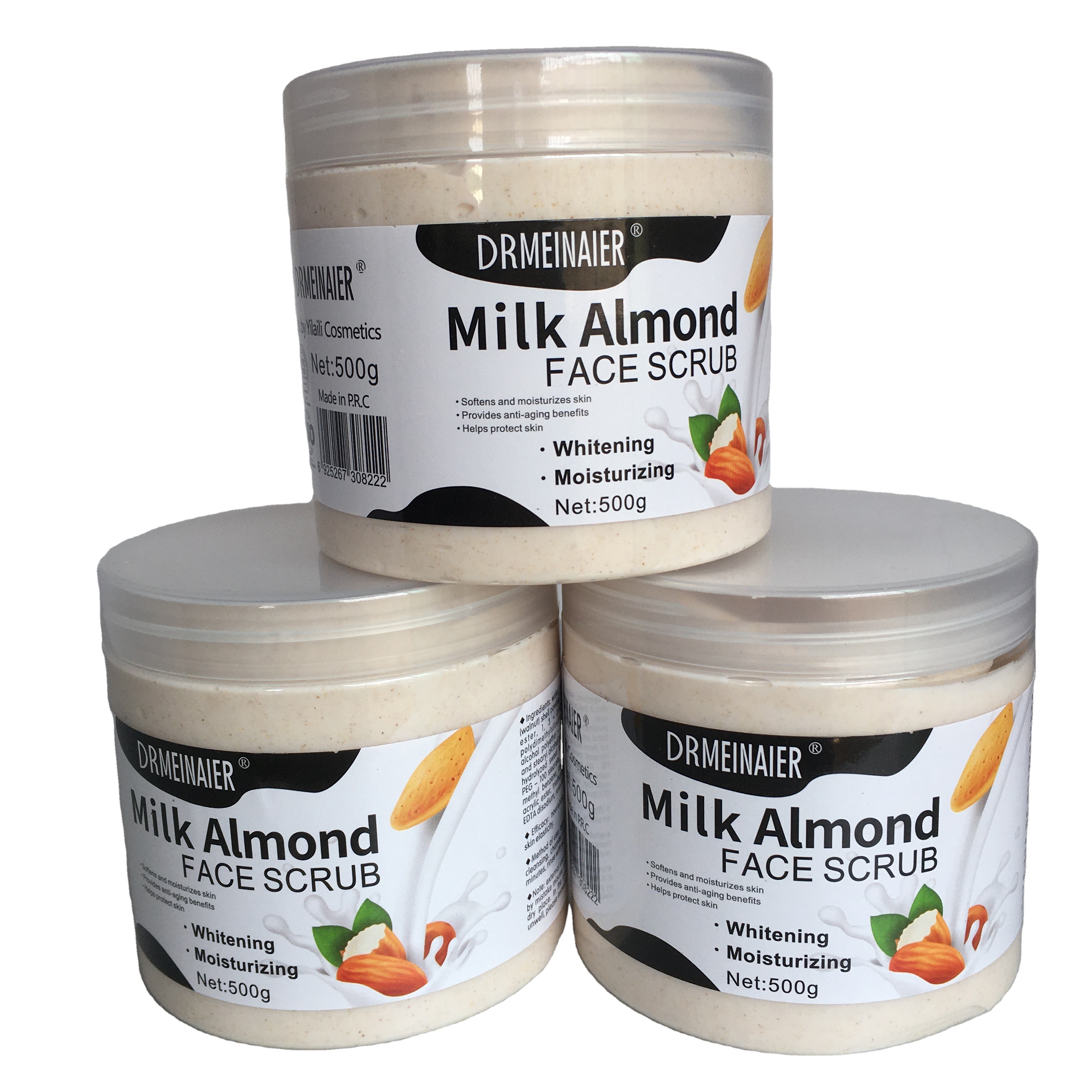 DRMEINAIER отбеливающий увлажняющий скраб для лица с молоком миндалем по хорошей цене