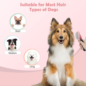 แปรงขนสัตว์เลี้ยงสีชมพูสวยงามสำหรับแมวและสุนัข - Product Image 5