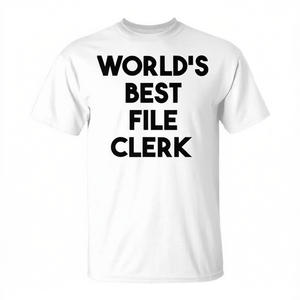 T-shirt promotionnel « Meilleur archiviste du monde » - Product Image 3