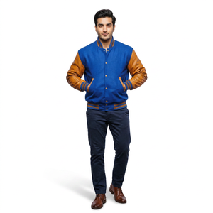 Veste de sport pour homme avec boutons-pression, confortable, idéale pour l'hiver, style tendance, service OEM tricoté - Product Image 1