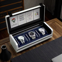 Kotak Jam Tangan Aluminium Perak yang Dapat Disesuaikan dengan Logo Laser Interior Mikrofiber Cangkang Eksterior Aluminium untuk 2 Jam Tangan