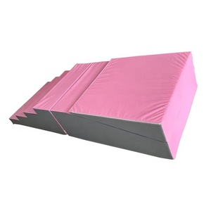 Plataforma de Entrenamiento de Equilibrio de Cuero PU Resistente, Rampa HSW con Escaleras para Ejercicios en Interiores - Product Image 4