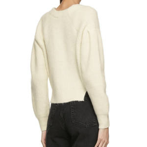 Vrouwen gebreide casual vest jas met lange mouwen knoopsluiting slanke korte jas lente herfst effen kleur mode katoenen trui top - Product Image 4