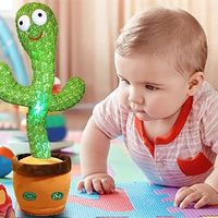 Cactus Dansant et Parlant CJH pour le Dropshipping, Jouets Répétitifs Chantants et Interactifs, Cactus Soleil Parlant
