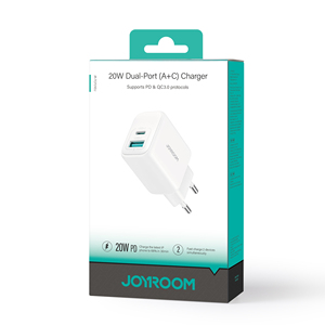 JOYROOM EU UK CN Puerto dual Tipo C Usb Pd 20W Carga rápida Adaptadores personalizados Cargadores para <span class=keywords><strong>Iphone</strong></span> - Product Image 6