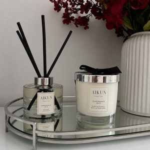 AIKUN Fournisseur OEM Ensemble de bougies parfumées en verre et diffuseurs à bâtonnets en cire de soja naturelle pour hall d'hôtel, spa, salon - Product Image 3
